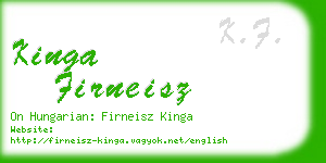 kinga firneisz business card